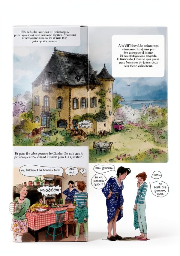 Quatre Sœurs French Manga Graphic Novel Series Literary-3