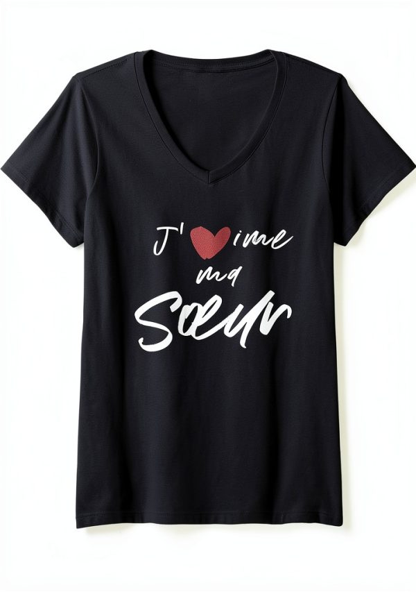J'aime Ma Sœur Love Heart Gift for Women Men Kids-0