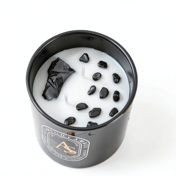 Ames Soeurs Amber Oud Obsidian Candle Men Aromatherapy-1