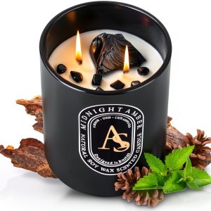 Ames Soeurs Amber Oud Obsidian Candle Men Aromatherapy-0