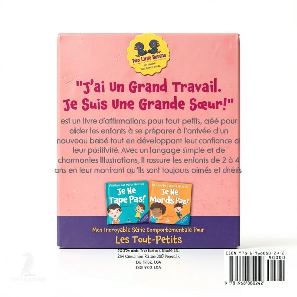 Two Ravens Books French Toddler Behavior Series Large Print-1
