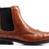 Alonzo Men’s Wingtip Chelsea Boot Leather Black 9 Size-1