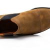Sterling Men's Chelsea Boot Vegan Leather Cap Toe Burnished Finish-5