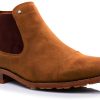 Sterling Men's Chelsea Boot Vegan Leather & Suede Cap Toe Ankle Boot-0