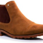 Sterling Men's Chelsea Boot Vegan Leather & Suede Cap Toe Ankle Boot-0