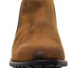 Sterling Men's Chelsea Boot Vegan Leather Cap Toe Burnished Finish-2