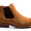 Sterling Men's Chelsea Boot Vegan Leather & Suede Cap Toe Ankle Boot-1