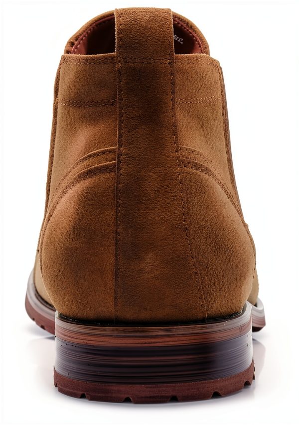 Sterling Men's Chelsea Boot Vegan Leather & Suede Cap Toe Ankle Boot-4