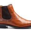 Stellan Vegan Leather Chelsea Boot Men Black Plain Toe Size 9-1