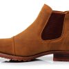 Sterling Men's Chelsea Boot Vegan Leather & Suede Cap Toe Ankle Boot-3