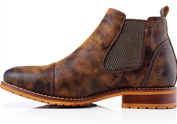 Chelsea Boot Sterling Men's Vegan Leather & Suede, Multiple Colors-3